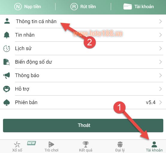 Đổi mật khẩu đăng nhập loto188 Đổi mật khẩu đăng nhập loto188