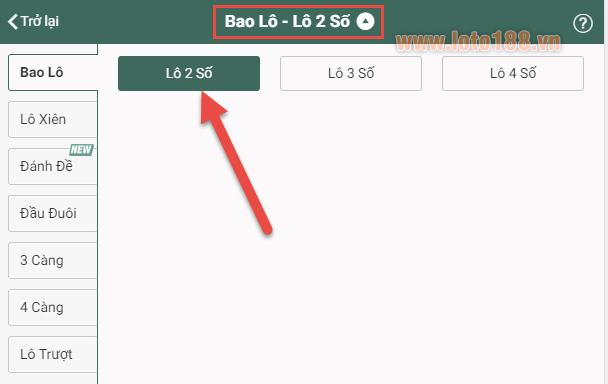 Chọn trò chơi Lô Đề miền bắc Trên Loto188 Chọn trò chơi Lô Đề miền bắc Trên Loto188