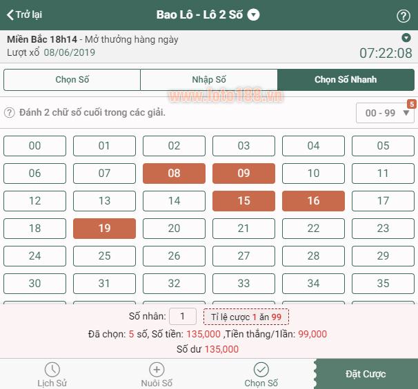 Hướng dẫn cách nhập liệu Chọn số nhanh trên Loto188 Hướng dẫn cách nhập liệu Chọn số nhanh trên Loto188
